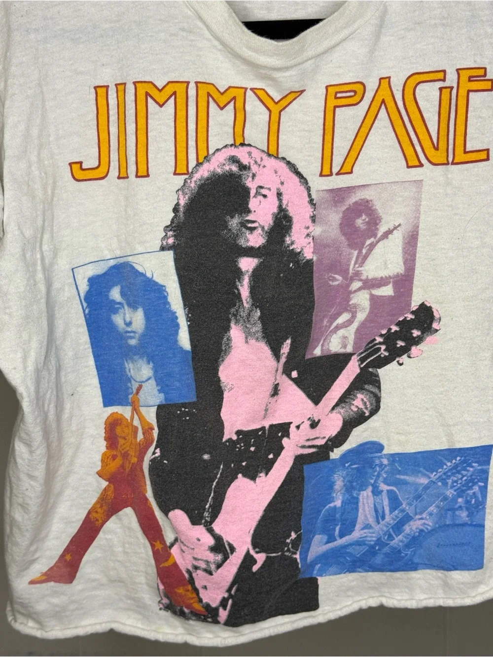 Rare Authentic 1985 Jimmy Page & Led Zeppelin Vintage Band Tee - Picture 4 of 5